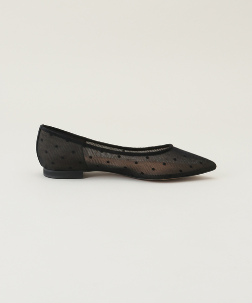 La TOTALITE(ラトータリテ)の「LaTotalite ドットチュールフラット(パンプス・レディース・ブラック系その他・23.5cm/22.5cm/24.5cm)」の4枚目の写真