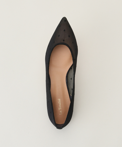 La TOTALITE(ラトータリテ)の「LaTotalite ドットチュールフラット(パンプス・レディース・ブラック系その他・23.5cm/22.5cm/24.5cm)」の6枚目の写真