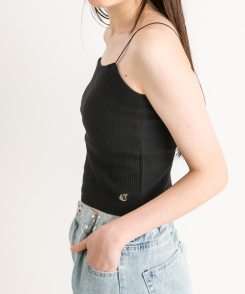 OLIVE des OLIVE(オリーブデオリーブ)の「チャーム付きカップ付きインナー 1041060590(キャミソール・レディース・オフホワイト/ブラック/ピンク/ブラック系その他・FREE)」の10枚目の写真