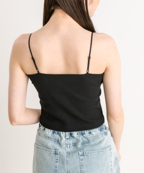 OLIVE des OLIVE(オリーブデオリーブ)の「チャーム付きカップ付きインナー 1041060590(キャミソール・レディース・オフホワイト/ブラック/ピンク/ブラック系その他・FREE)」の11枚目の写真