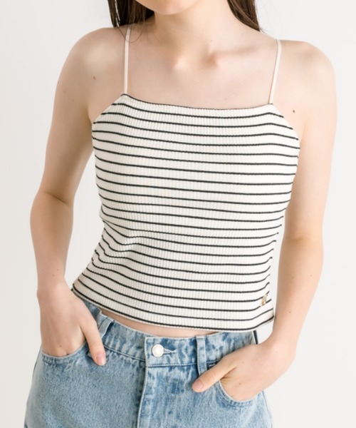 OLIVE des OLIVE(オリーブデオリーブ)の「チャーム付きカップ付きインナー 1041060590(キャミソール・レディース・オフホワイト/ブラック/ピンク/ブラック系その他・FREE)」の12枚目の写真