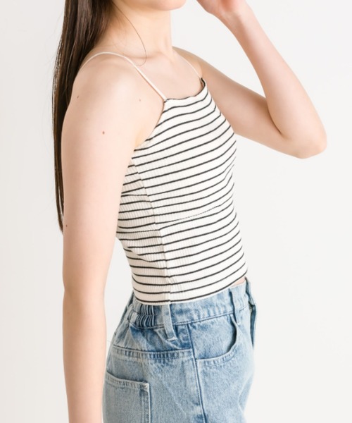 OLIVE des OLIVE(オリーブデオリーブ)の「チャーム付きカップ付きインナー 1041060590(キャミソール・レディース・オフホワイト/ブラック/ピンク/ブラック系その他・FREE)」の13枚目の写真