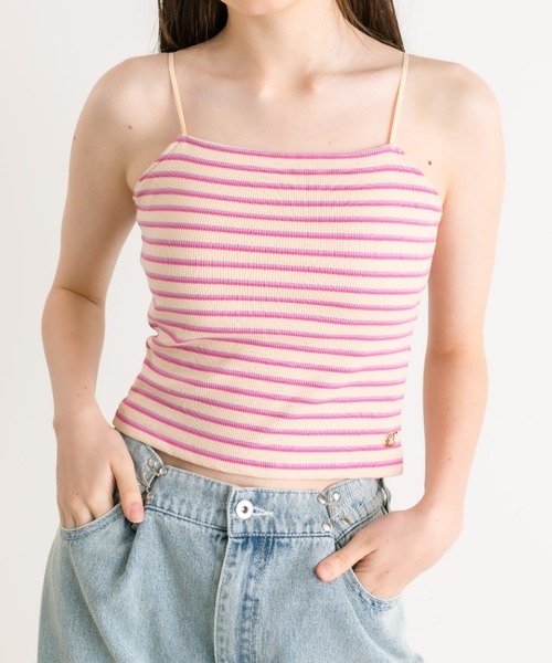 OLIVE des OLIVE(オリーブデオリーブ)の「チャーム付きカップ付きインナー 1041060590(キャミソール・レディース・オフホワイト/ブラック/ピンク/ブラック系その他・FREE)」の16枚目の写真