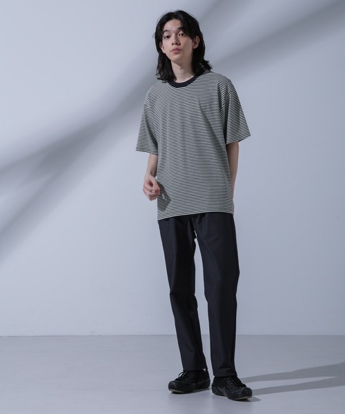 NANO universe(ナノユニバース)の「Anti Soaked(R) 汗染み防止 ボーダークルーネックTシャツ(Tシャツ/カットソー・メンズ・ブラック/ブラウン/ネイビー・S/M/L)」の13枚目の写真