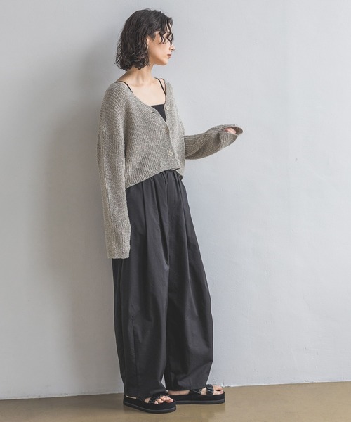 A part by（アパートバイ）の「≪追加2≫スパンコールVネックカーディガン（カーディガン/ボレロ・レディース・グレー/ブラック/ライトベージュ・FREE）」の12枚目の写真