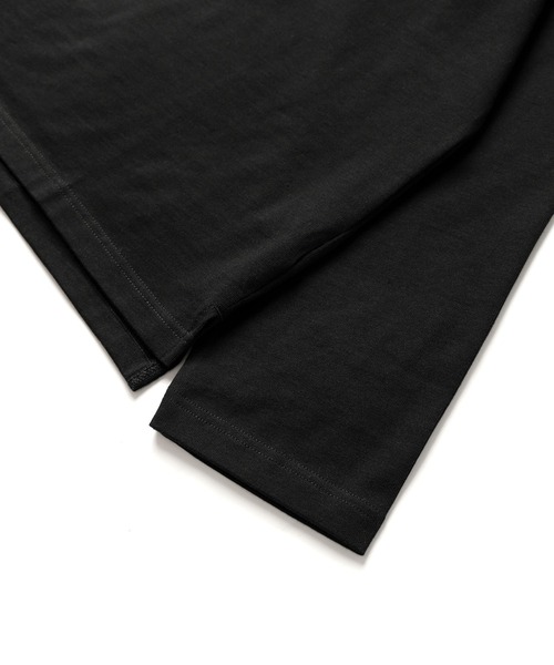 meltum(メルタム)の「【販売終了】BASIC BASQUE SHIRT L/S / ベーシックバスクシャツ ロングスリーブ(Tシャツ/カットソー・メンズ・ブラック・LARGE/MEDIUM)」の3枚目の写真