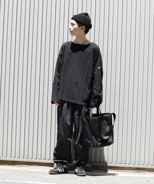 meltum(メルタム)の「【販売終了】BASIC BASQUE SHIRT L/S / ベーシックバスクシャツ ロングスリーブ(Tシャツ/カットソー・メンズ・ブラック・LARGE/MEDIUM)」の6枚目の写真