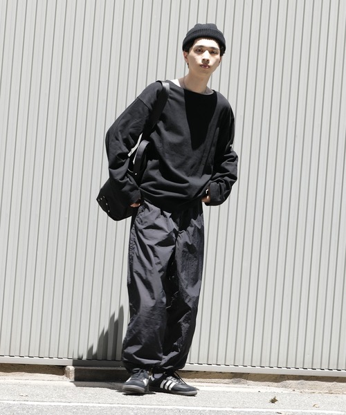 meltum(メルタム)の「【販売終了】BASIC BASQUE SHIRT L/S / ベーシックバスクシャツ ロングスリーブ(Tシャツ/カットソー・メンズ・ブラック・LARGE/MEDIUM)」の2枚目の写真
