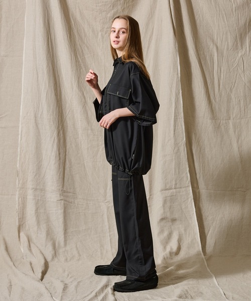 WETTEMPT(ウィテンプト)の「STITCH BALLOON WORK SHIRT /ステッチバルーンワークシャツ(シャツ/ブラウス・メンズ・ダークグレー/ネイビー/ブラック・SMALL/LARGE/MEDIUM)」の8枚目の写真