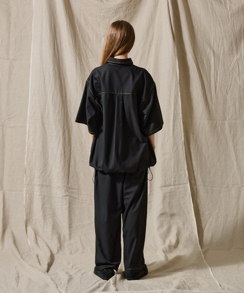 WETTEMPT(ウィテンプト)の「STITCH BALLOON WORK SHIRT /ステッチバルーンワークシャツ(シャツ/ブラウス・メンズ・ダークグレー/ネイビー/ブラック・SMALL/LARGE/MEDIUM)」の9枚目の写真