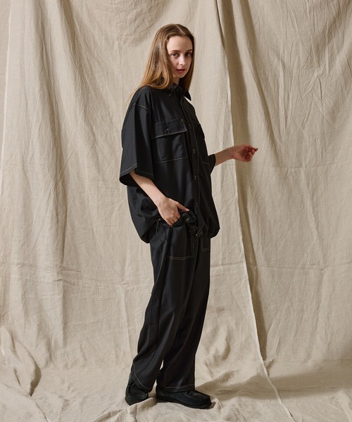 WETTEMPT(ウィテンプト)の「STITCH BALLOON WORK SHIRT /ステッチバルーンワークシャツ(シャツ/ブラウス・メンズ・ダークグレー/ネイビー/ブラック・SMALL/LARGE/MEDIUM)」の10枚目の写真