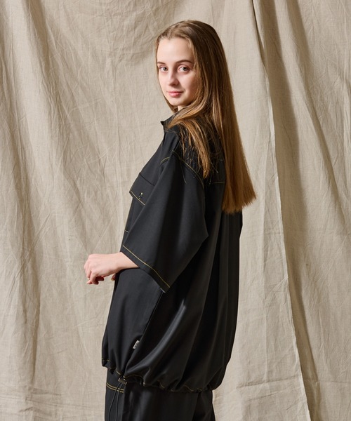 WETTEMPT(ウィテンプト)の「STITCH BALLOON WORK SHIRT /ステッチバルーンワークシャツ(シャツ/ブラウス・メンズ・ダークグレー/ネイビー/ブラック・SMALL/LARGE/MEDIUM)」の6枚目の写真