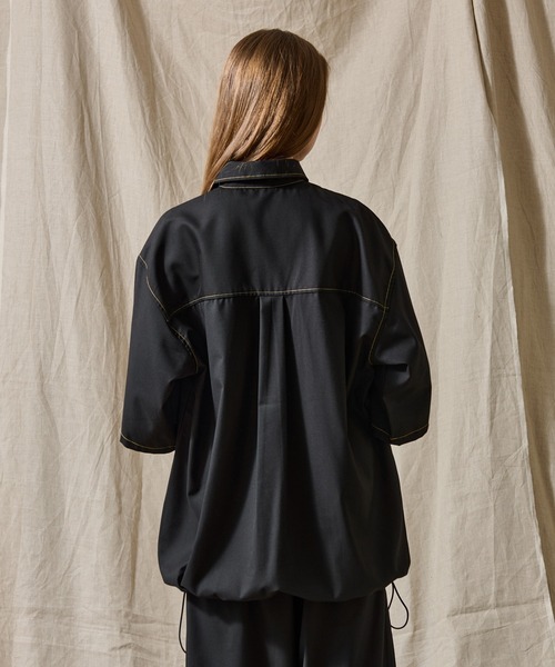 WETTEMPT(ウィテンプト)の「STITCH BALLOON WORK SHIRT /ステッチバルーンワークシャツ(シャツ/ブラウス・メンズ・ダークグレー/ネイビー/ブラック・SMALL/LARGE/MEDIUM)」の7枚目の写真
