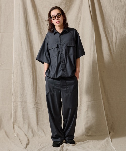 WETTEMPT(ウィテンプト)の「STITCH BALLOON WORK SHIRT /ステッチバルーンワークシャツ(シャツ/ブラウス・メンズ・ダークグレー/ネイビー/ブラック・SMALL/LARGE/MEDIUM)」の18枚目の写真