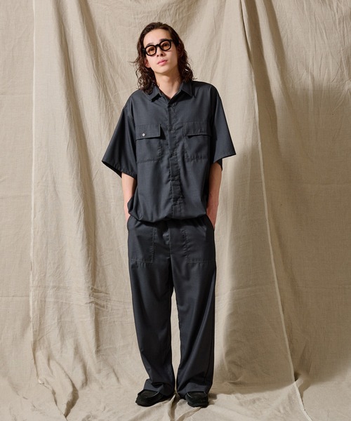 WETTEMPT(ウィテンプト)の「STITCH BALLOON WORK SHIRT /ステッチバルーンワークシャツ(シャツ/ブラウス・メンズ・ダークグレー/ネイビー/ブラック・SMALL/LARGE/MEDIUM)」の19枚目の写真