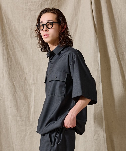 WETTEMPT(ウィテンプト)の「STITCH BALLOON WORK SHIRT /ステッチバルーンワークシャツ(シャツ/ブラウス・メンズ・ダークグレー/ネイビー/ブラック・SMALL/LARGE/MEDIUM)」の15枚目の写真
