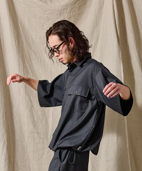 WETTEMPT(ウィテンプト)の「STITCH BALLOON WORK SHIRT /ステッチバルーンワークシャツ(シャツ/ブラウス・メンズ・ダークグレー/ネイビー/ブラック・SMALL/LARGE/MEDIUM)」の16枚目の写真