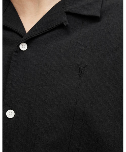 ALLSAINTS(オールセインツ)の「VALLEY RAMSKULL RELAXED FIT SHIRT | VALLEY ラムスカル リラックス フィット シャツ(シャツ/ブラウス・メンズ・ブラック・XS/XL/S/M/L)」の2枚目の写真