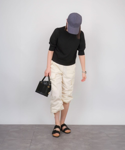 CHRISTIAN VILLA（クリスチャンヴィラ）の「【CHRISTIAN VILLA/クリスチャンヴィラ】バケツバッグ　巾着バッグ　2WAY（ショルダーバッグ・レディース・ブラック/チャコールグレー・FREE）」の20枚目の写真