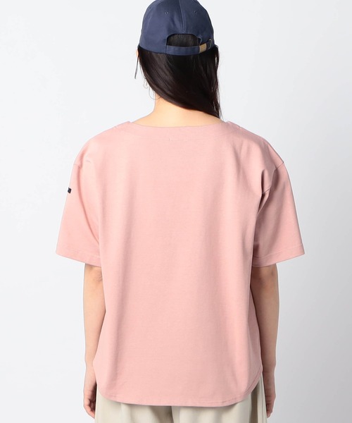 Grand PARK（グランドパーク）の「日本製 デラヴェ天竺 半袖Ｔシャツ　シーズンカラー（Tシャツ/カットソー・レディース・ベージュ/ライトグリーン/ベビーピンク・FREE）」の7枚目の写真