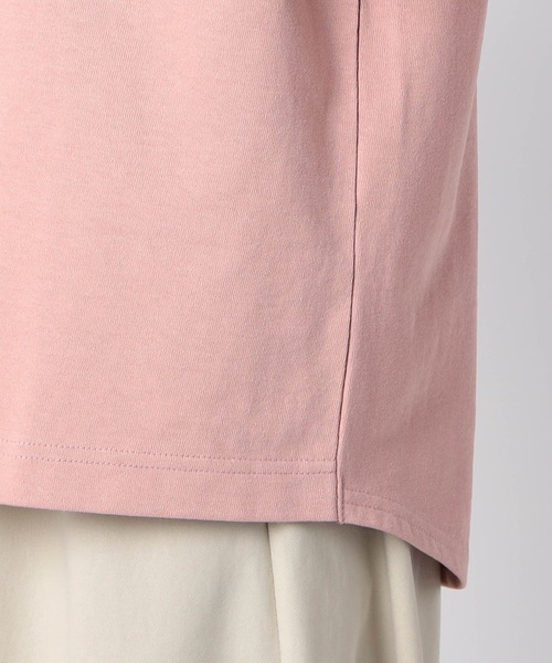 Grand PARK（グランドパーク）の「日本製 デラヴェ天竺 半袖Ｔシャツ　シーズンカラー（Tシャツ/カットソー・レディース・ベージュ/ライトグリーン/ベビーピンク・FREE）」の12枚目の写真