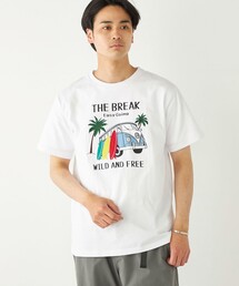 SHIPS Colors:パッチワーク プリント TEE◇