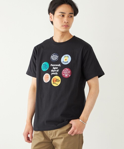 セール】SHIPS Colors:パッチワーク プリント TEE◇（Tシャツ
