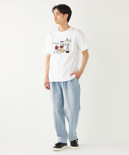 SHIPS Colors(シップス カラーズ)の「SHIPS Colors:パッチワーク プリント TEE◇(Tシャツ/カットソー・メンズ・ライトホワイト/ホワイト/ブルー/ブラック・SMALL/MEDIUM/LARGE/X-LARGE)」の10枚目の写真