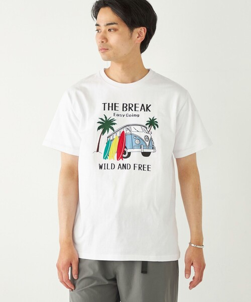 セール】SHIPS Colors:パッチワーク プリント TEE◇（Tシャツ