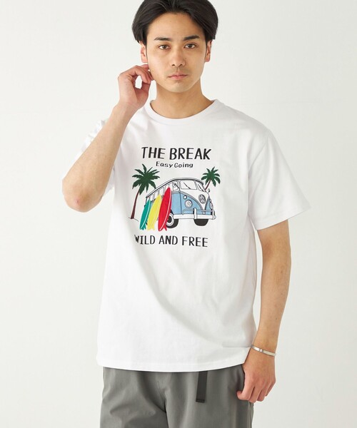 SHIPS Colors(シップス カラーズ)の「SHIPS Colors:パッチワーク プリント TEE◇(Tシャツ/カットソー・メンズ・ライトホワイト/ホワイト/ブルー/ブラック・SMALL/MEDIUM/LARGE/X-LARGE)」の14枚目の写真