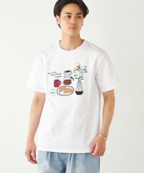 SHIPS Colors(シップス カラーズ)の「SHIPS Colors:パッチワーク プリント TEE◇(Tシャツ/カットソー・メンズ・ライトホワイト/ホワイト/ブルー/ブラック・SMALL/MEDIUM/LARGE/X-LARGE)」の20枚目の写真