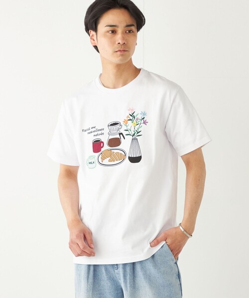 SHIPS Colors(シップス カラーズ)の「SHIPS Colors:パッチワーク プリント TEE◇(Tシャツ/カットソー・メンズ・ライトホワイト/ホワイト/ブルー/ブラック・SMALL/MEDIUM/LARGE/X-LARGE)」の21枚目の写真