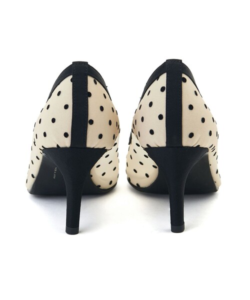 SY UNITED ARROWS（シーユナイテッドアローズ）の「＜SY＞ベルトドットチュール パンプス70●↑（パンプス・レディース・ブラック/ベージュ・22cm/22.5cm/23cm/23.5cm/24cm/24.5cm/25cm）」の6枚目の写真