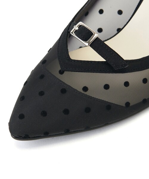 SY UNITED ARROWS（シーユナイテッドアローズ）の「＜SY＞ベルトドットチュール パンプス70●↑（パンプス・レディース・ブラック/ベージュ・22cm/22.5cm/23cm/23.5cm/24cm/24.5cm/25cm）」の12枚目の写真