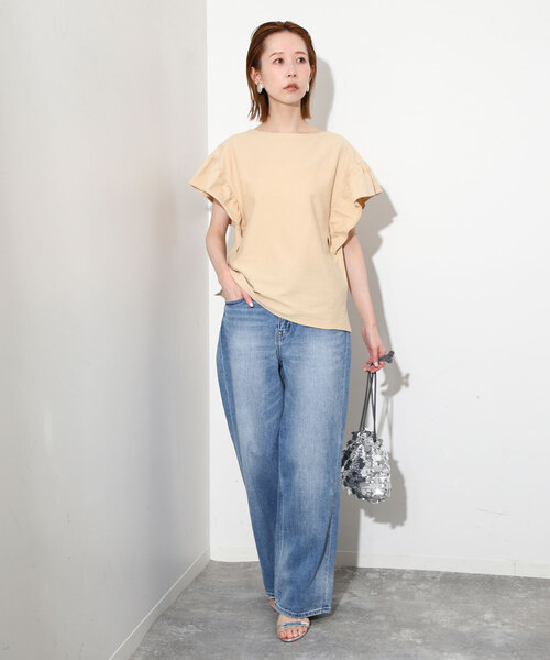 SLOBE IENA（スローブイエナ）の「SLOBE IENA スパンコール巾着バッグ（ハンドバッグ・レディース・シルバー・FREE）」の11枚目の写真