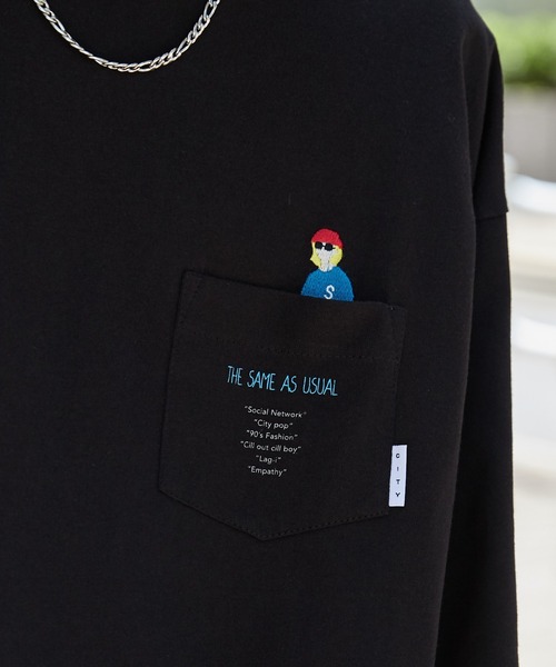 WEGO(ウィゴー)の「WEGO/CITY BOYS ポケットT(Tシャツ/カットソー・メンズ・ブラック/ホワイト・LARGE/MEDIUM)」の20枚目の写真