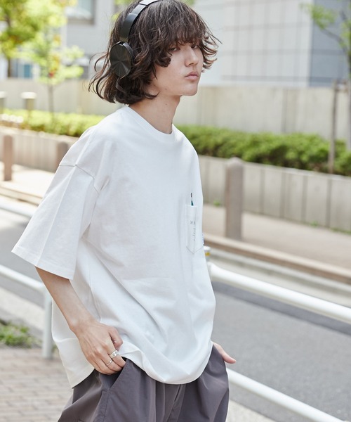 WEGO(ウィゴー)の「WEGO/CITY BOYS ポケットT(Tシャツ/カットソー・メンズ・ブラック/ホワイト・LARGE/MEDIUM)」の8枚目の写真