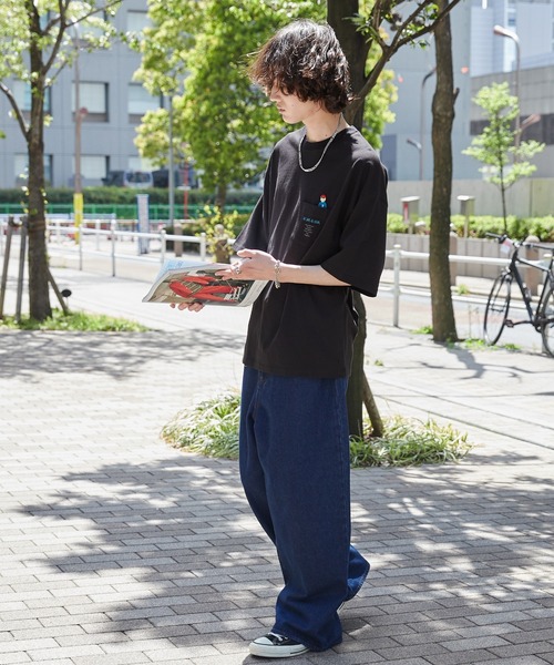 WEGO(ウィゴー)の「WEGO/CITY BOYS ポケットT(Tシャツ/カットソー・メンズ・ブラック/ホワイト・LARGE/MEDIUM)」の15枚目の写真