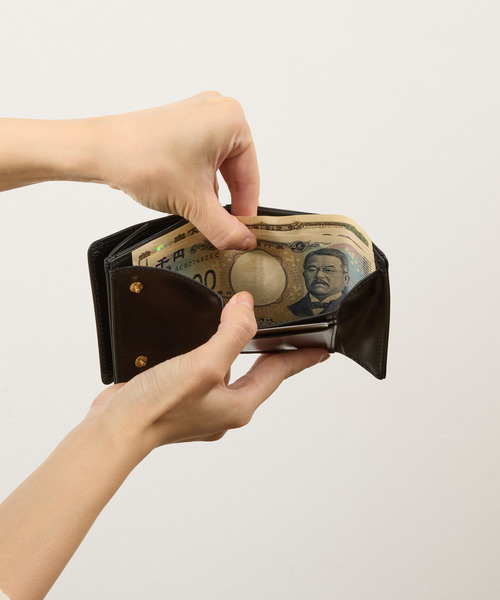 SLOW(スロウ)の「SLOW スロウ / herbie -hold mini wallet フルベジタブルタンニンレザーホールドミニウォレット 革財布 / SO739I(財布・メンズ・ブラウン系その他/ブラック・FREE)」の20枚目の写真
