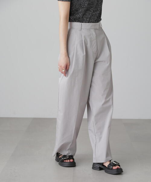 FREE'S MART（フリーズマート）の「◆＜セットアップ対応＞2タックワイドパンツ（その他パンツ・レディース・グレー/ホワイト・MEDIUM/SMALL）」の5枚目の写真