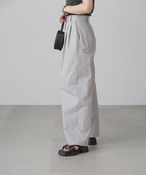 FREE'S MART（フリーズマート）の「◆＜セットアップ対応＞2タックワイドパンツ（その他パンツ・レディース・グレー/ホワイト・MEDIUM/SMALL）」の7枚目の写真