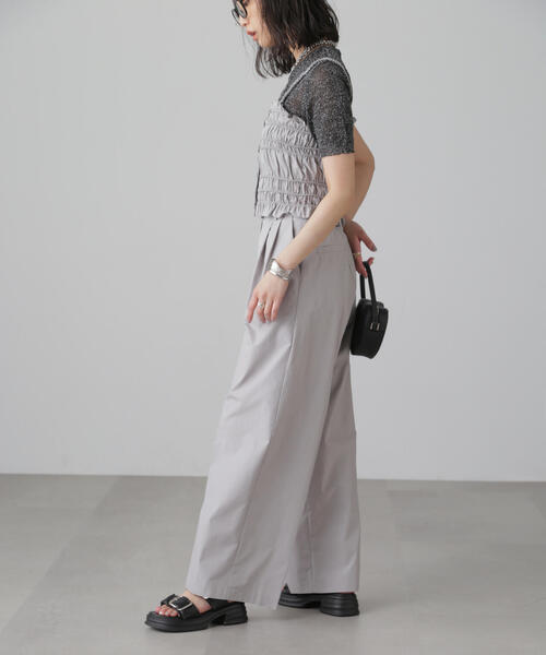 FREE'S MART（フリーズマート）の「◆＜セットアップ対応＞2タックワイドパンツ（その他パンツ・レディース・グレー/ホワイト・MEDIUM/SMALL）」の21枚目の写真