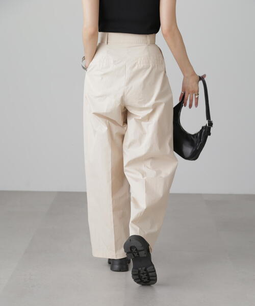 FREE'S MART（フリーズマート）の「◆＜セットアップ対応＞2タックワイドパンツ（その他パンツ・レディース・グレー/ホワイト・MEDIUM/SMALL）」の9枚目の写真