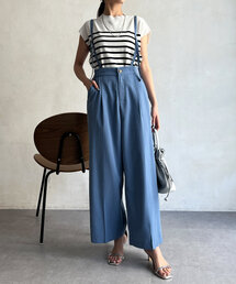 Chez toi | サス付ワイドパンツ(その他パンツ)