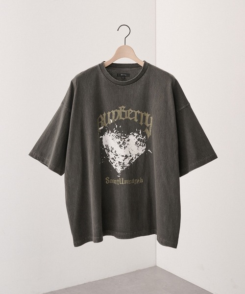 Alfred Alex】ヴィンテージメイクデザイン ビッグピグメント半袖