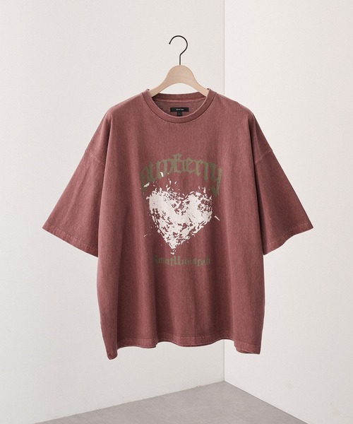 Alfred Alex】ヴィンテージメイクデザイン ビッグピグメント半袖