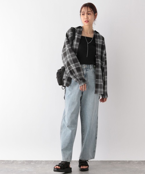 CLORE＋クロレ　レディワークシャツ COOTIE 「T/W Work L/S Shirt <STRIPE>」 オープンカラー ワーク