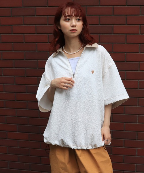 DOUBLE NAME（ダブルネーム）の「前後2WAYラメリブタンク（タンクトップ・レディース・ブラック/グレー/ホワイト/ベージュ・FREE）」の11枚目の写真