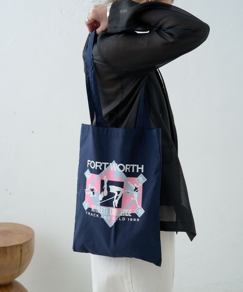 Omekashi（オメカシ）の「グラフィックトートバッグ（トートバッグ・レディース・レッド/ネイビー・FREE）」の10枚目の写真