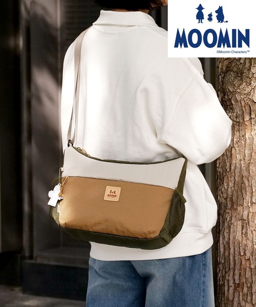 【新登場】ムーミン ミイ スナフキン の ロゴ が 可愛い はっ水加工 の 大容量 ショルダー バッグ（ショルダーバッグ）｜MOOMIN（ムーミン）